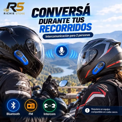 Intercomunicador Bluetooth para Casco Moto JEQANG JH-M853 con Radio FM