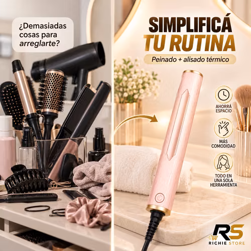  Peine Alisador Eléctrico LSM-631 | Oro Rosa o Verde