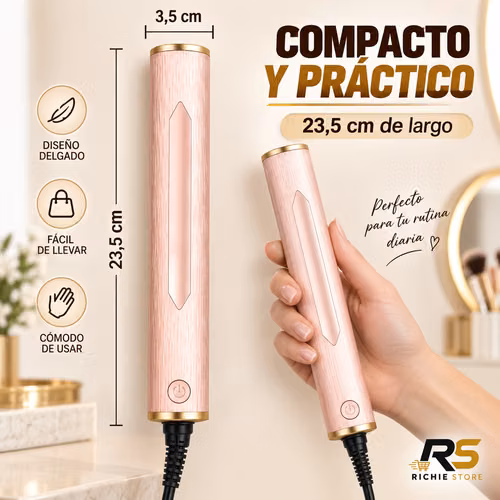  Peine Alisador Eléctrico LSM-631 | Oro Rosa o Verde
