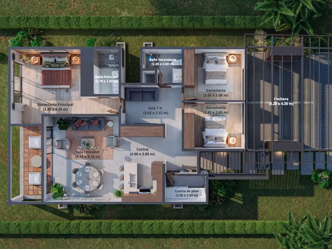 VENTA DE CASA NUEVA 1 NIVEL EN LOS REYES, GUÁCIMA - LAS MESETAS - Imagen 12