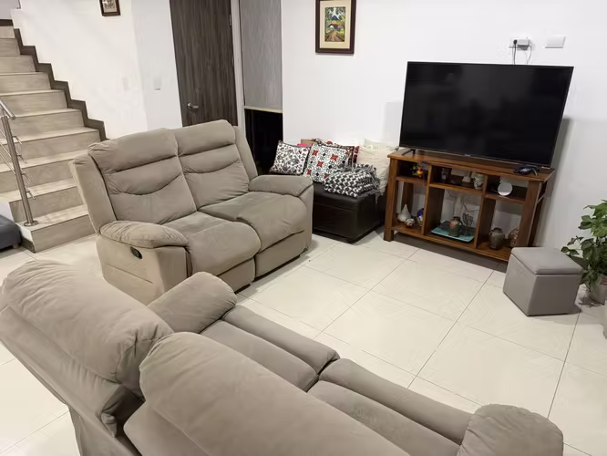 2 sillones dobles reclinables