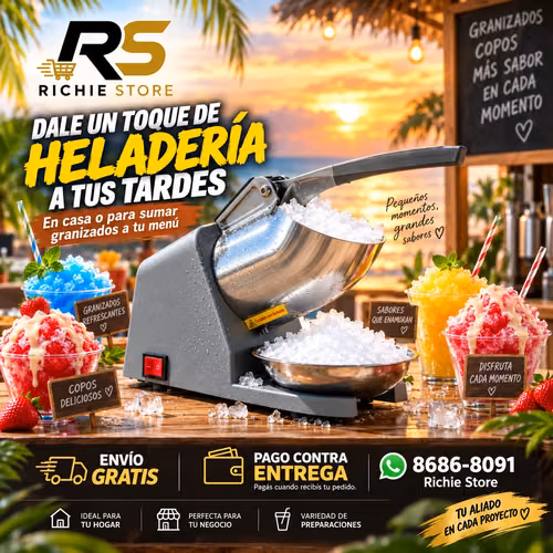  Máquina Granizadora Eléctrica 110V | Raspadora de Hielo para Copos