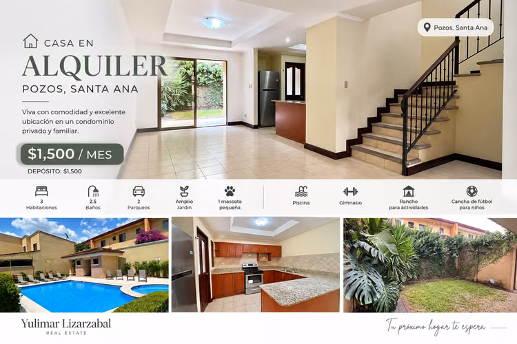  Casa en Alquiler en Pozos de Santa Ana | Amplio Jardín y Excelente Ubicación - Imagen 1