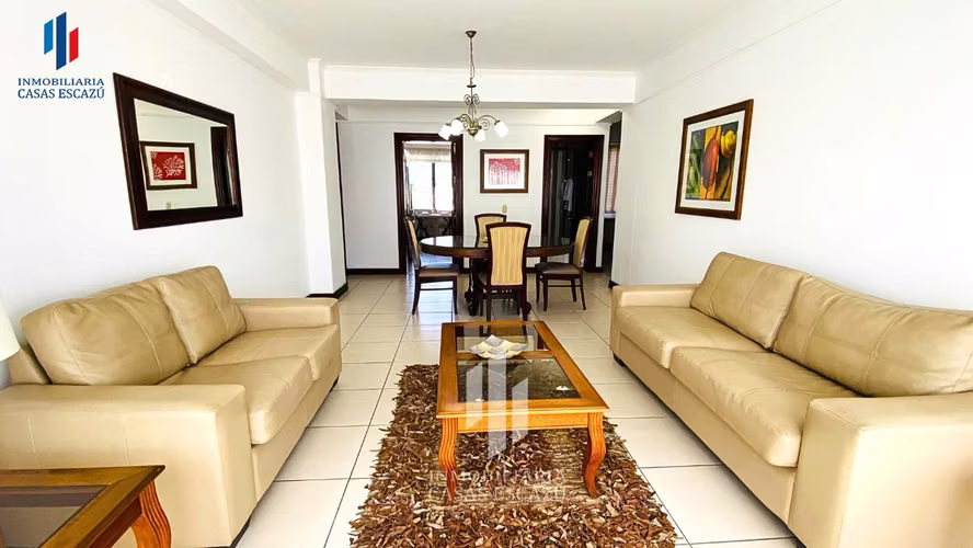 Apartamento Amueblado con Vista, 2 Dorm + Oficina, 2 Parqueos, San Rafael de Escazú
