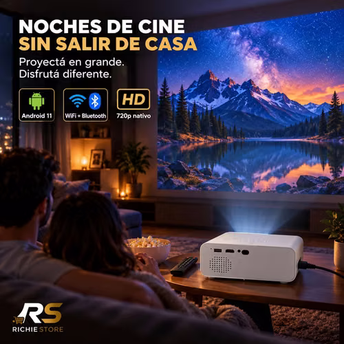  Proyector Portátil HYTOBP L012 Android WiFi Bluetooth HD 120” - Imagen 2
