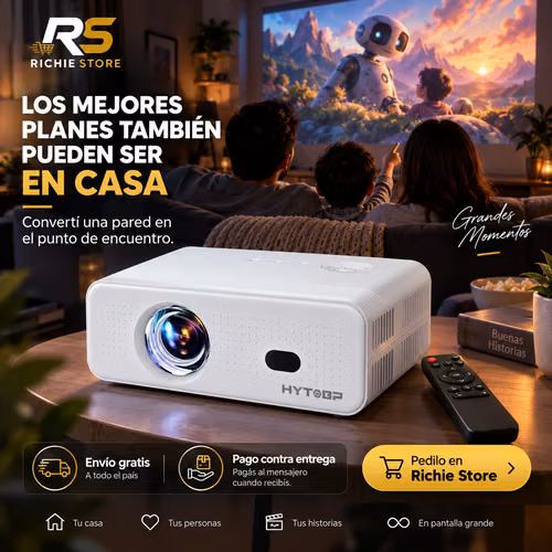  Proyector Portátil HYTOBP L012 Android WiFi Bluetooth HD 120” - Imagen 8