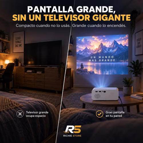  Proyector Portátil HYTOBP L012 Android WiFi Bluetooth HD 120” - Imagen 5