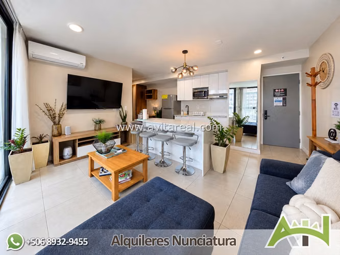 Furnished 2-bedroom apartment | Sky Garden | AC | Airbnb ready