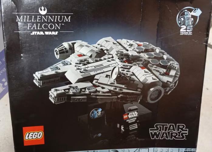 juguete armar millenium falcon star wars lego ORIGINAL 25 aniversario cod7354 asch