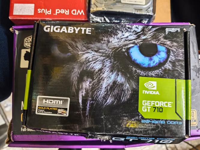 Tarjeta de video básica nueva Gigabyte Nvidia GT710 2GB asch - Imagen 2