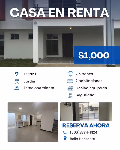 Alquiler de Town House en Bello Horizonte