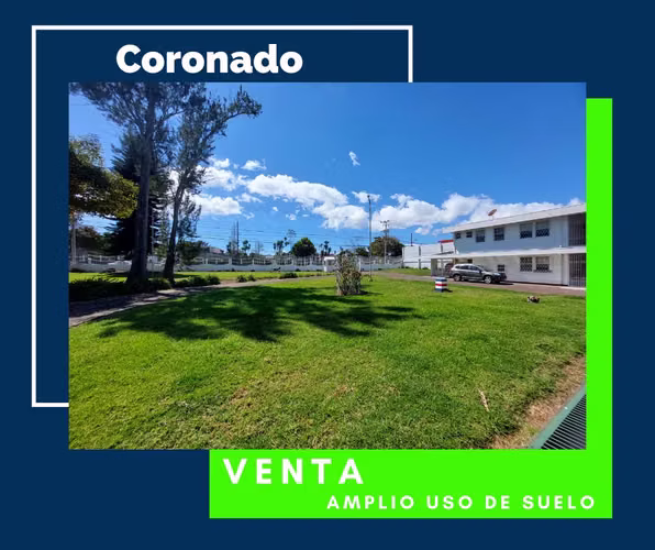 Venta.  4874 m2 sobre Vía Principal. Coronado, San José 