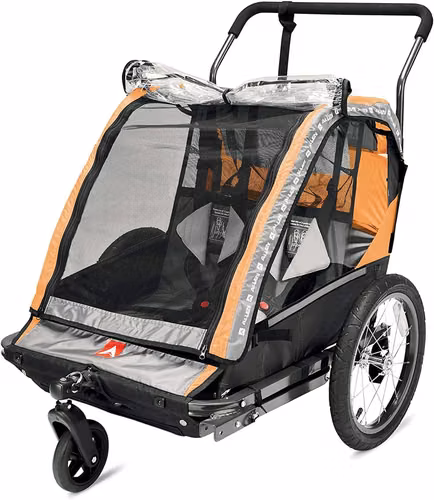 child carrier remolque 2 niños coche carrito para bicicleta cod7341 asch