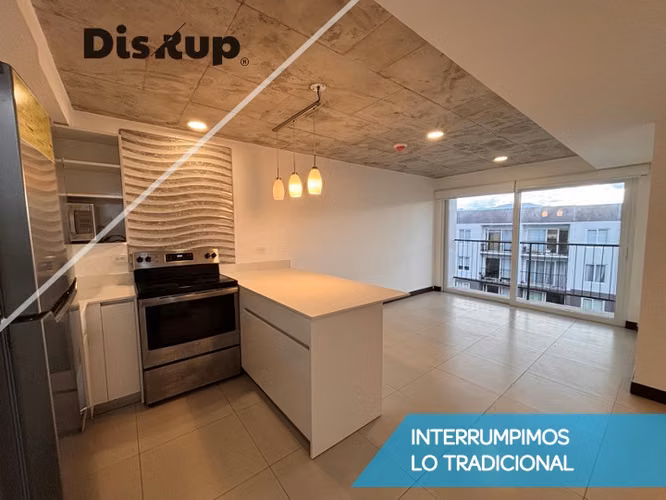 Alquiler de moderno apartamento de 2 hab. Condominio Khaya Curridabat