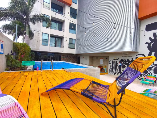Amueblado, 1 hab, piso 22 con vista oeste, Urbn Escalante, coworking, piscina y gimnasio - Imagen 12