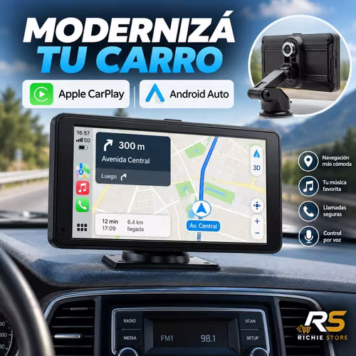 CarPlay and Android Auto for Carro with Camera and Bluetooth