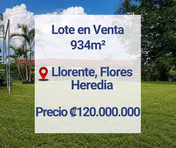 Lote residencial de 934,53 m² para construir una vivienda unifamiliar 