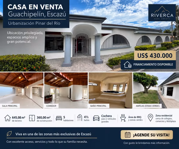Casa en venta en Guachipelín de Escazú | 645 m² de terreno | Financiamiento disponible - Imagen 5