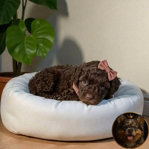 French Poodle Chocolate - Imagen 5
