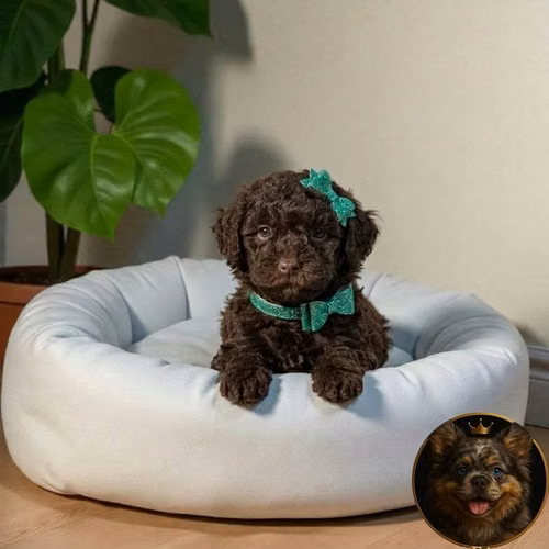 French Poodle Chocolate