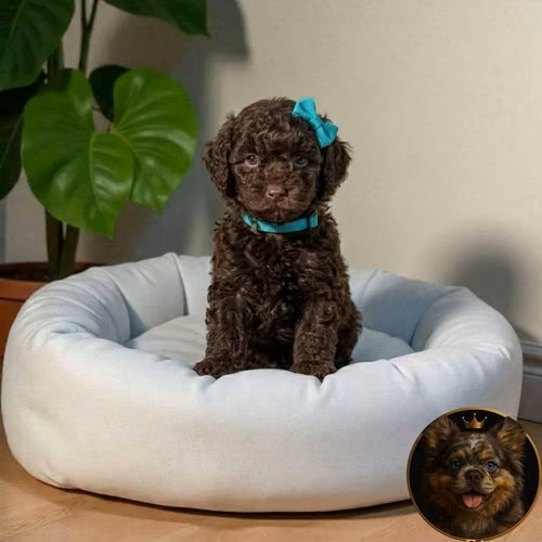 French Poodle Chocolate - Imagen 7