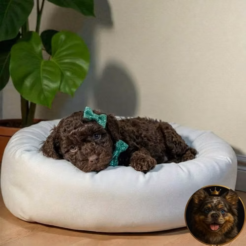 French Poodle Chocolate - Imagen 2