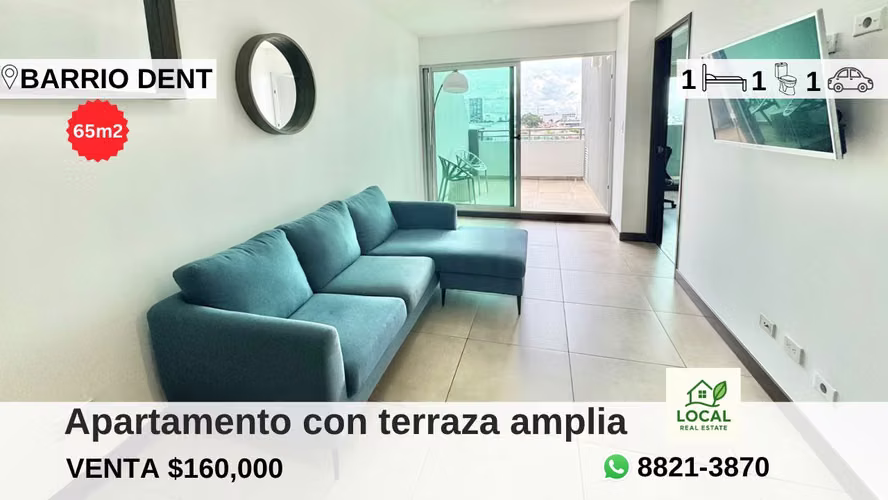 Apartamento un dormitorio y amplia terraza en Barrio Dent - 65m2 - Imagen 1
