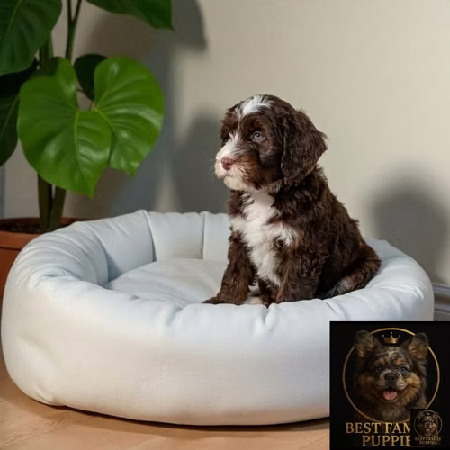 Cachorro Bernedoodle Miniatura Chocolate / Mini Bernedoodle Chocolate - Imagen 4
