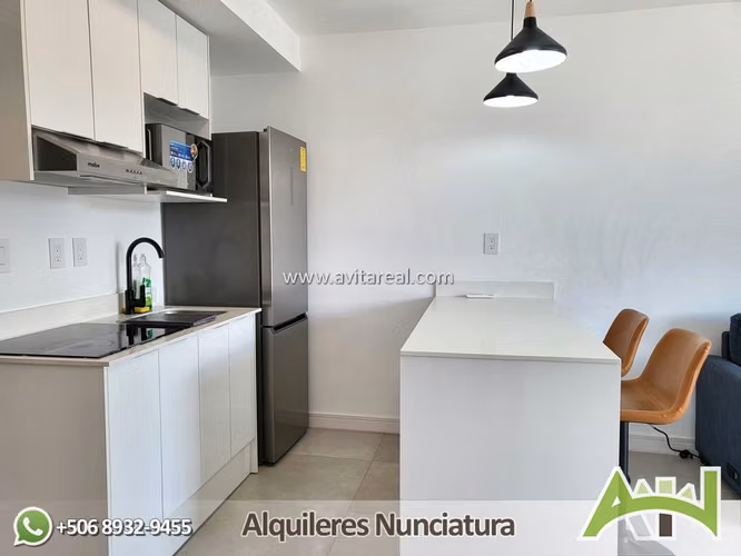 Apartamento amueblado en Sky Garden con AC