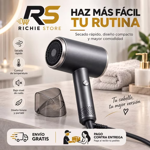  Secadora de Cabello Alta Velocidad con Boquilla | Secado Rápido - Imagen 7