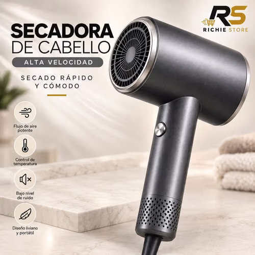  Secadora de Cabello Alta Velocidad con Boquilla | Secado Rápido