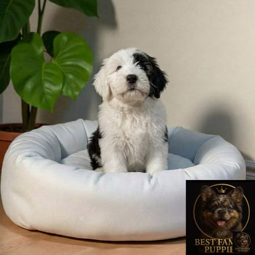 Cachoro Pastor Viejo Ingles / Old English Sheepdog disponible - Imagen 5