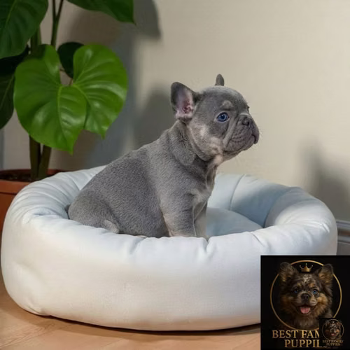 Cachorro Bulldog Frances Chocolate/Blue and Tan / French Bulldog Chocolate/Blue and Tan disponible - Imagen 2