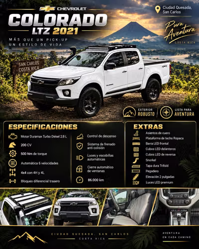 Chevrolet Colorado LTZ 2021 Automático 4x4