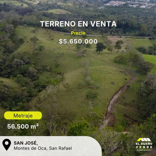 Terreno en Venta en San Jose Mata de Platano.