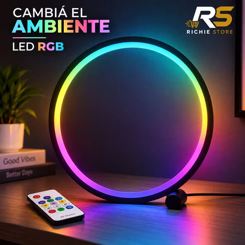 MARKETPLACE - RGB Circular LED Lamp with Remote Control