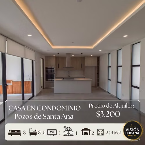 Casa Esquinera de 3 habitaciones en Santa Ana
