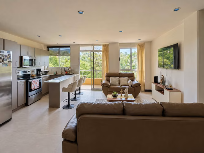 APARTAMENTO AMUEBLADO EN ALQUILER – SAN RAFAEL DE ESCAZÚ
