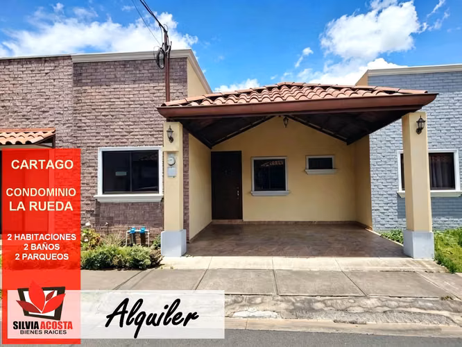 ALQUILER CASA CONDOMINIO LA RUEDA EN CARTAGO