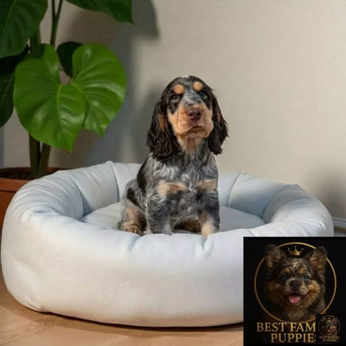 Cachorro Cocker Spaniel Ingles Blue Roan and Tan / English Cocker Spaniel Blue Roan and Tan disponible - Imagen 10