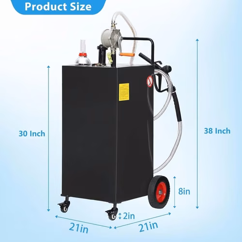 tanque carrito combustible diesel portatil 30 galones cod2395 asch - Imagen 2