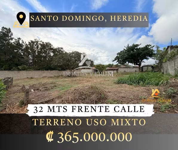 Terreno Comercial Rectangular en venta Santo Domingo de Heredia 2755m² Uso Mixto