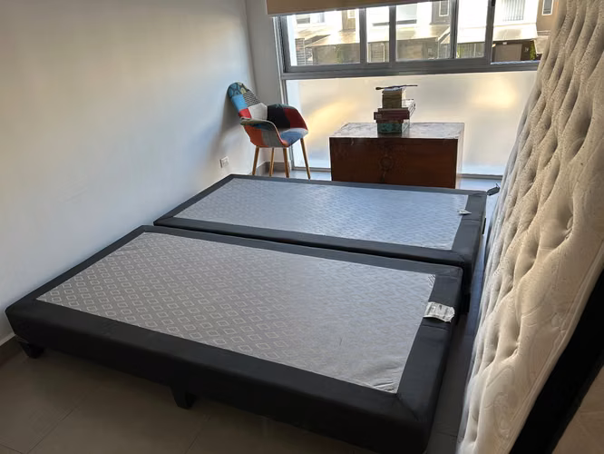 Cama King colchón foam 