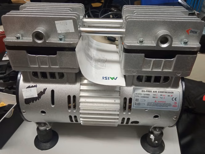compresor eléctrico 800W en seco sin aceite herramienta asch