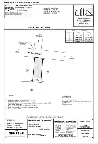 SE VENTE PROPIEDAD EN MORAVIA CENTRO PARA DESARROLLO COMERCIAL Y/O RESIDENCIAL - Imagen 5