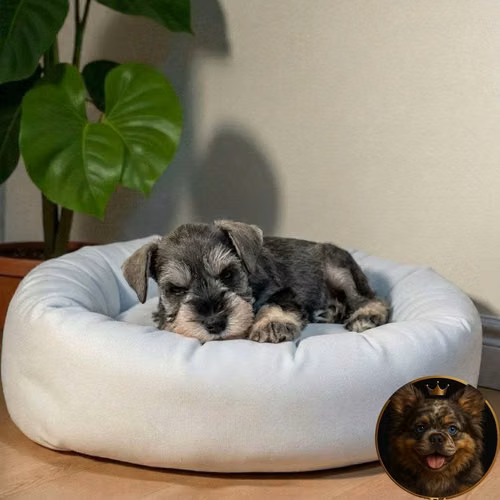 Cachorro Schnauzer Miniatura Salpimienta y Negro / Miniature Schnauzer Saltand Pepper and Black disponible - Imagen 6