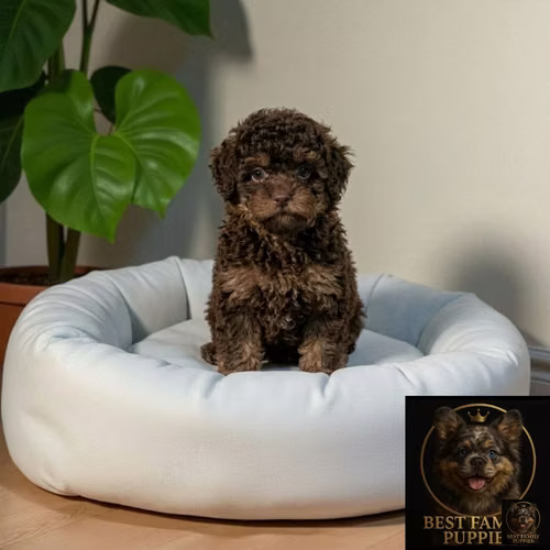 Cachorro FRENCH POODLE CHOCOLATE MINIATURA disponible - Imagen 5
