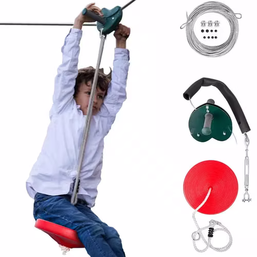 POLEA SWING KIT + METAL CABLE + TYROLESE SEAT - NEW - COD. 6494 - ASCH