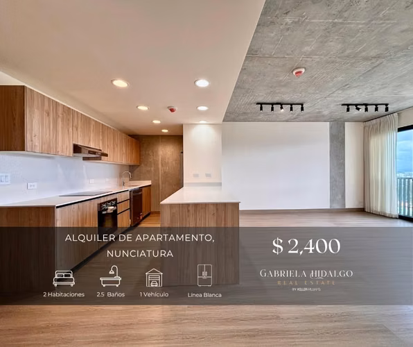 Alquiler de apartamento de 2 habitaciones para estrenar, Torre Jane, Nunciatura