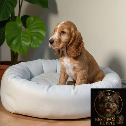 Cachorro Cocker Spaniel Ingles Beige Tradicional / English Cocker Spaniel Buff disponible - Imagen 10